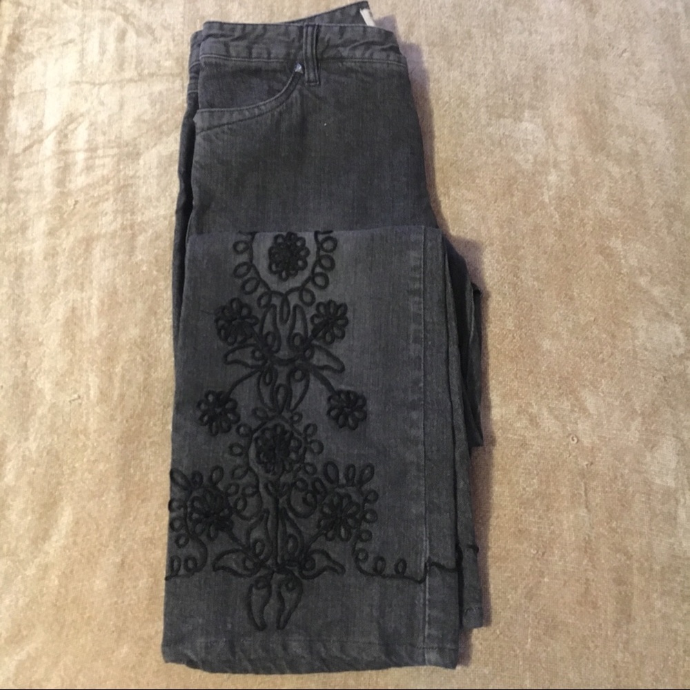 TRIBAL jeans black with embroidery